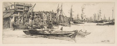 Thames Warehouses by James McNeill Whistler