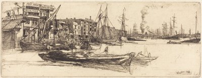 Thames Warehouses by James McNeill Whistler