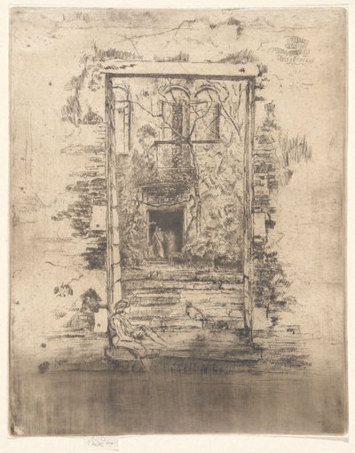 The Garden, from the Second Venice Set (A Set of Twenty-six Etchings) by James McNeill Whistler