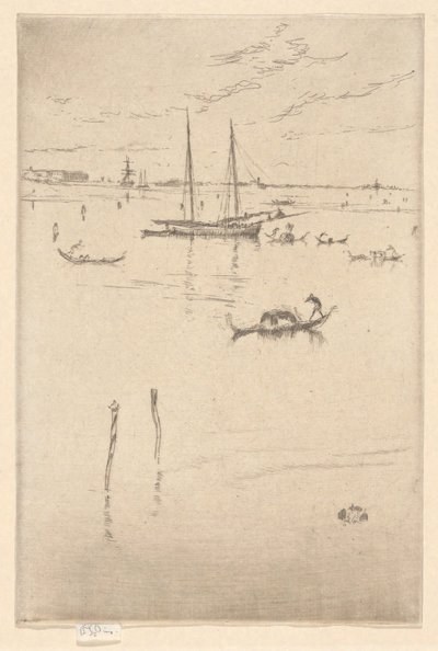 The Little Lagoon, from the First Venice Set (Venice, A Series of Twelve Etchings) by James McNeill Whistler