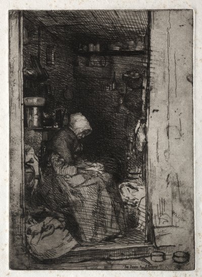Twelve Etchings from Nature: The Vigil of the Rags by James McNeill Whistler