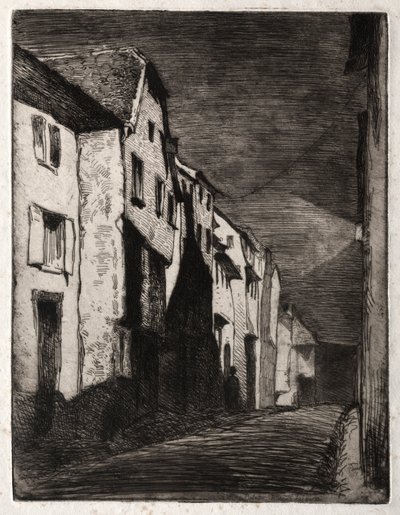 Street in Saverne (Twelve Etchings from Nature) by James McNeill Whistler