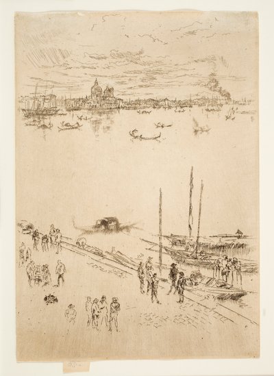 Upright Venice, from the "Twenty-Six Etchings", also known as the "Second Venice Set" by James McNeill Whistler