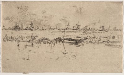 Zaandam by James McNeill Whistler