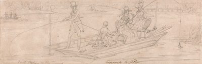 Punt Fishing in the Thames by James Pollard