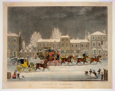 The Approach to Christmas, engraved by George Hunt by James Pollard