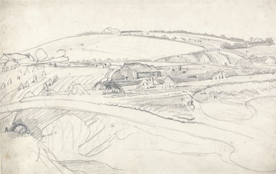 Landscape with Farm and Cornstocks by James Ward
