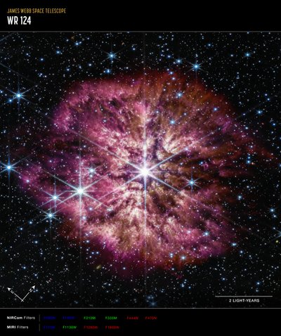 WR 124 by James Webb Space Telescope (NASA)