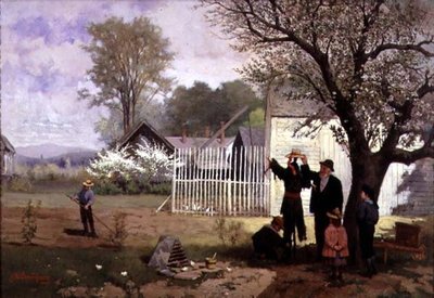 Making the Scarecrow, c.1880 by James Wells Champney