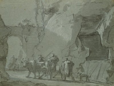 Shepherds in Front of an Archway, c.1650-52 by Jan Asselijn