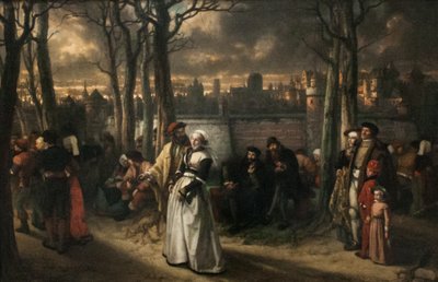 A Walk Outside the Walls by Jan August Hendrik Leys