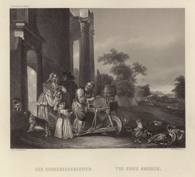 The Knife Grinder by Jan Baptist Weenix