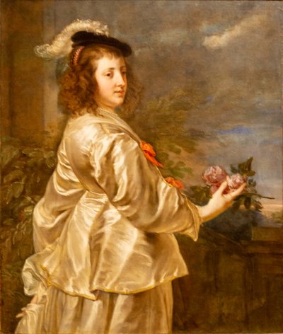 Young Woman in a Silk Dress by Jan Boeckhorst