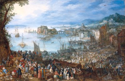 Large Fish Market by Jan Brueghel the Elder