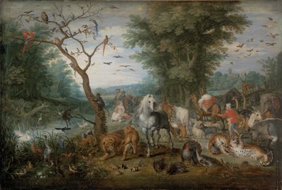 Paradise Landscape with Animals by Jan Brueghel the Elder