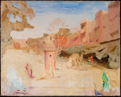 Jaipur - street. From a journey to India by Jan Ciągliński