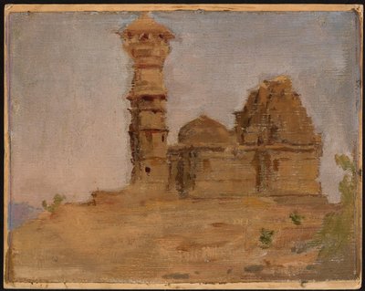 Abandoned ancient temple in Chittorgarh. From a journey to India by Jan Ciągliński