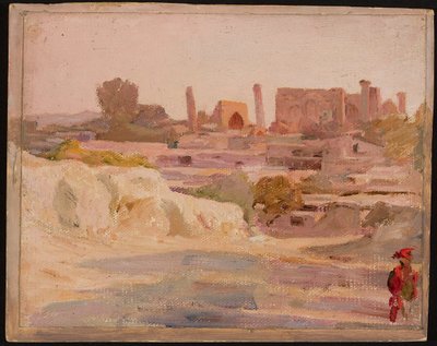 Samarkand - General View. From a Journey to Turkestan by Jan Ciągliński