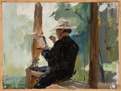 Singer Yershov while Painting by Jan Ciągliński