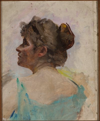 Study of a Head for the Painting "Symbolic Dance" by Jan Ciągliński