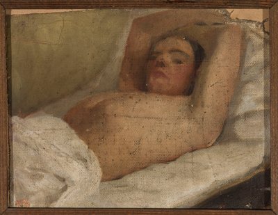Study of a Reclining Woman by Jan Ciągliński