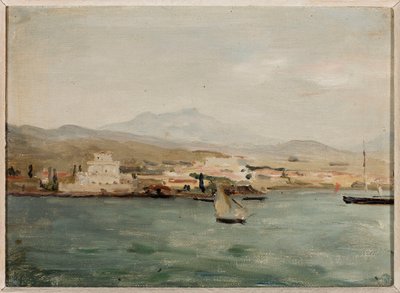 View of the Port in Thessaloniki. From a Journey to Palestine by Jan Ciągliński