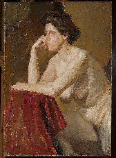 Female Model, Study by Jan Ciągliński