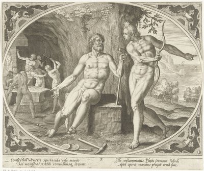 Phoebus Informs Vulcan of the Adultery by Jan Collaert (II)
