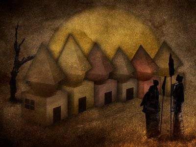 Mystic Desert Dwellings by Jan Donckers