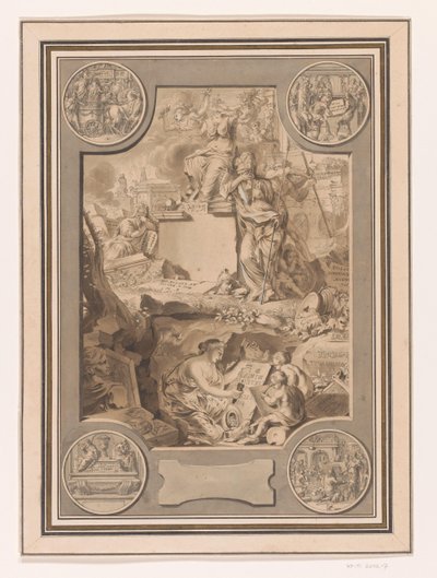Frontispiece Design from Corpus Inscriptionum by Jan Goeree