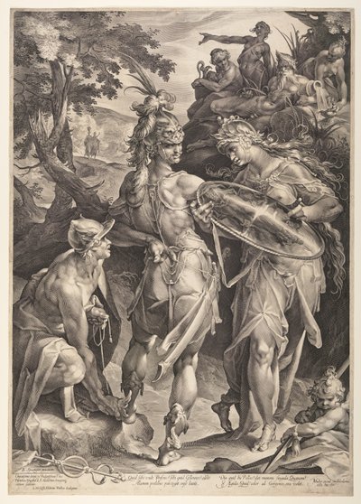 Minerva Arming Perseus by Jan Harmensz. Muller