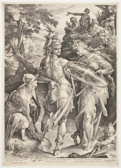 Minerva and Mercury Arming Perseus for His Encounter with Medusa by Jan Harmensz. Muller