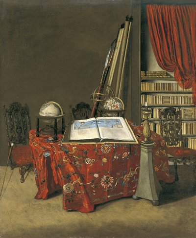 Corner of a Library by Jan Heyden van der