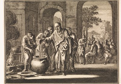 Elisa Turns the Poisoned Porridge into Good Food by Jan Luyken