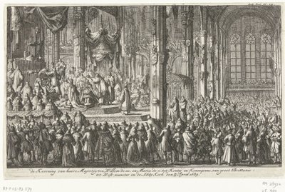 Coronation of William III, 1689 by Jan Luyken