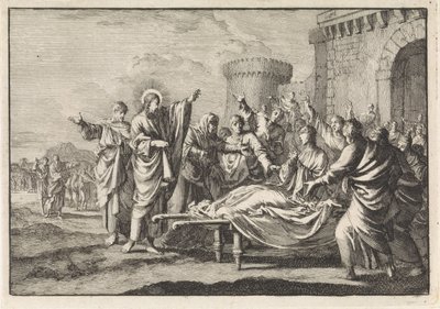 Raising of the Young Man at Nain by Jan Luyken