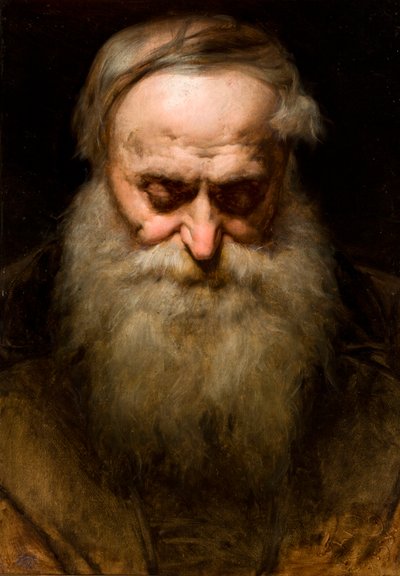 Head of an Old Man with a Grey Beard by Jan Matejko