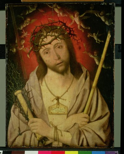 Christ as the Man of Sorrows by Jan Mostaert