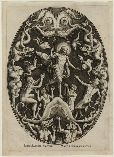 Christ in Limbo, from Passion of Christ by Jan Sadeler I