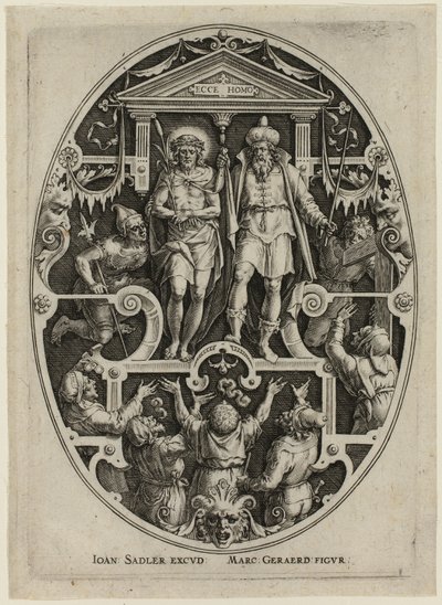 Ecce Homo, from Passion of Christ by Jan Sadeler I