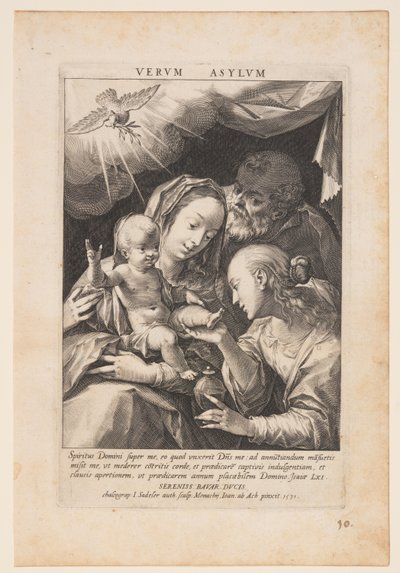 Holy Family by Jan Sadeler I