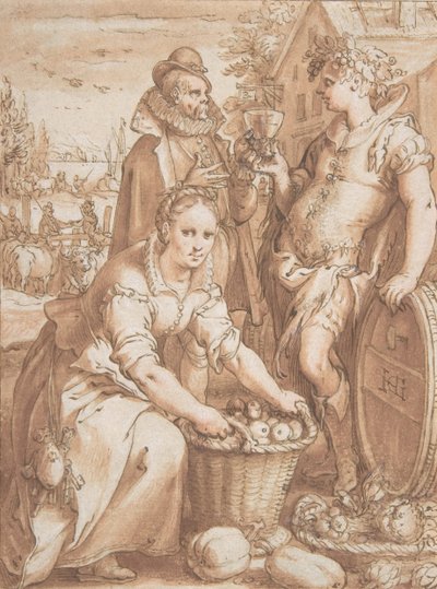 Autumn, Study for an Engraving by Jan Saenredam