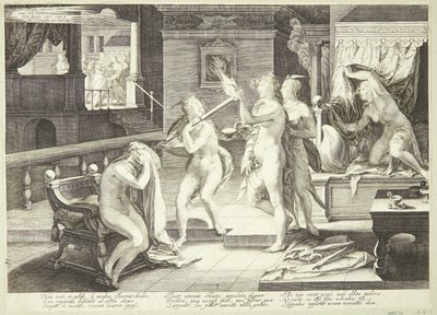 The Wise and Foolish Virgins Receive Their Lamps by Jan Saenredam