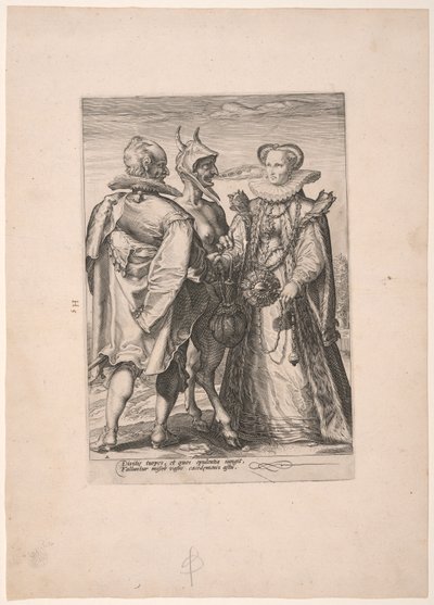Marriage for Wealth, from Three Kinds of Marriages by Jan Saenredam