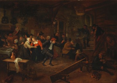 A Wedding Feast by Jan Steen