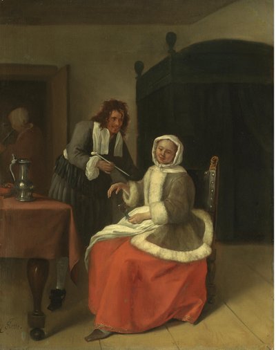 Lovers at Wine by Jan Steen