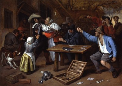Argument at the Card Game by Jan Steen