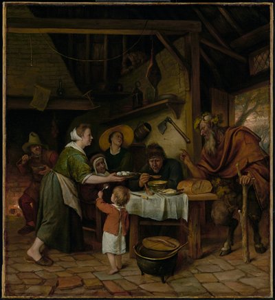 The Satyr and the Peasant Family by Jan Steen