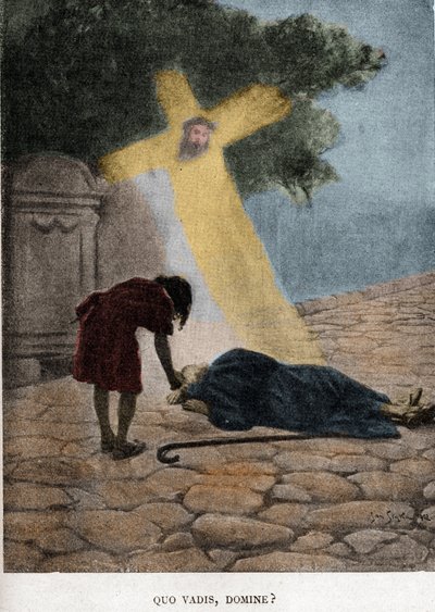 Quo vadis dominates? (Chapter XXIII) illustration by Jan Styka for the novel 