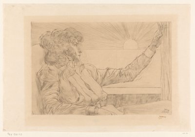 Seated Woman by a Window by Jan Toorop (signed by artist)